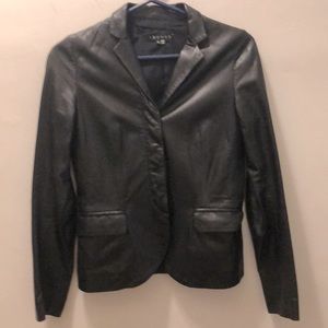 Theory Leather Jacket Size 0